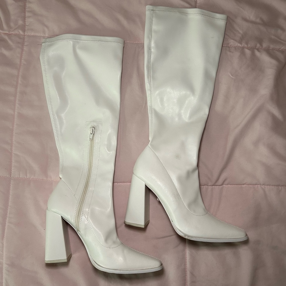 white go go boots